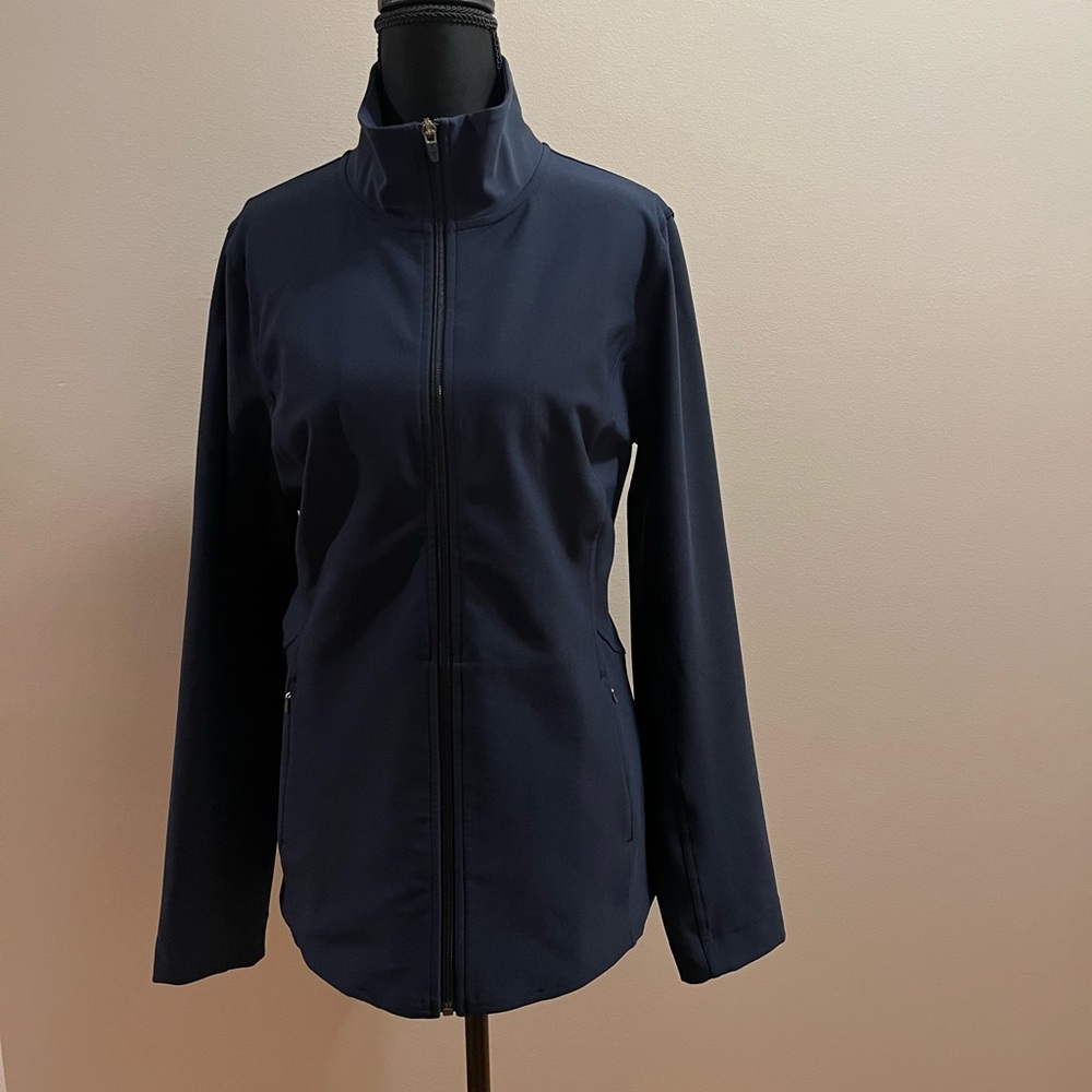 Lucy Tech Navy Activewear Zip Jacket.